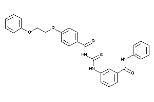 3-[[4-(2-phenoxyethoxy)benzoyl]thiocarbamoylamino]-N-phenyl-benzamide