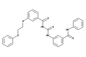 3-[[3-(2-phenoxyethoxy)benzoyl]thiocarbamoylamino]-N-phenyl-benzamide