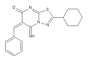6-benzal-2-cyclohexyl-5-imino-[1,3,4]thiadiazolo[3,2-a]pyrimidin-7-one