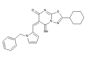 6-[(1-benzylpyrrol-2-yl)methylene]-2-cyclohexyl-5-imino-[1,3,4]thiadiazolo[3,2-a]pyrimidin-7-one