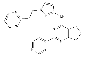 [2-(4-pyridyl)-6,7-dihydro-5H-cyclopenta[d]pyrimidin-4-yl]-[1-[2-(2-pyridyl)ethyl]pyrazol-3-yl]amine