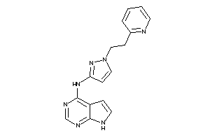 [1-[2-(2-pyridyl)ethyl]pyrazol-3-yl]-(7H-pyrrolo[2,3-d]pyrimidin-4-yl)amine