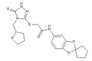 2-[[5-keto-4-(tetrahydrofurfuryl)-1H-1,2,4-triazol-3-yl]thio]-N-spiro[1,3-benzodioxole-2,1'-cyclopentane]-5-yl-acetamide