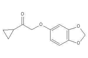 2-(1,3-benzodioxol-5-yloxy)-1-cyclopropyl-ethanone