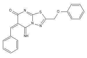 6-benzal-5-imino-2-(phenoxymethyl)-[1,3,4]thiadiazolo[3,2-a]pyrimidin-7-one