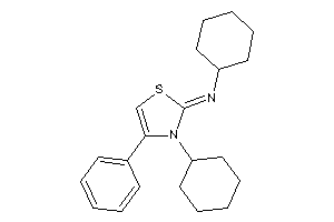 Cyclohexyl-(3-cyclohexyl-4-phenyl-4-thiazolin-2-ylidene)amine