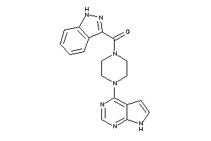 1H-indazol-3-yl-[4-(7H-pyrrolo[2,3-d]pyrimidin-4-yl)piperazino]methanone