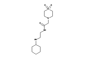 N-[2-(cyclohexylamino)ethyl]-2-(1,1-diketo-1,4-thiazinan-4-yl)acetamide