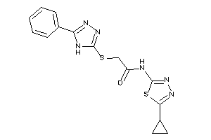 N-(5-cyclopropyl-1,3,4-thiadiazol-2-yl)-2-[(5-phenyl-4H-1,2,4-triazol-3-yl)thio]acetamide