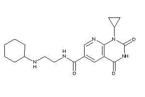 N-[2-(cyclohexylamino)ethyl]-1-cyclopropyl-2,4-diketo-pyrido[2,3-d]pyrimidine-6-carboxamide