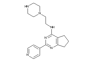 2-piperazinoethyl-[2-(4-pyridyl)-6,7-dihydro-5H-cyclopenta[d]pyrimidin-4-yl]amine