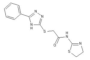 2-[(5-phenyl-4H-1,2,4-triazol-3-yl)thio]-N-(2-thiazolin-2-yl)acetamide