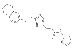 Image of 2-[[5-(tetralin-6-yloxymethyl)-4H-1,2,4-triazol-3-yl]thio]-N-thiazol-2-yl-acetamide