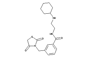 N-[2-(cyclohexylamino)ethyl]-3-[(2,4-diketothiazolidin-3-yl)methyl]benzamide