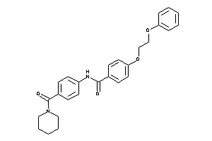 4-(2-phenoxyethoxy)-N-[4-(piperidine-1-carbonyl)phenyl]benzamide