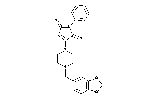 1-phenyl-3-(4-piperonylpiperazino)-3-pyrroline-2,5-quinone