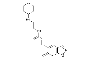 N-[2-(cyclohexylamino)ethyl]-3-(6-keto-1,7-dihydropyrazolo[3,4-b]pyridin-5-yl)acrylamide