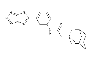 2-(1-adamantyl)-N-[3-([1,2,4]triazolo[3,4-b][1,3,4]thiadiazol-6-yl)phenyl]acetamide