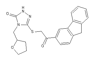 3-[[2-(9H-fluoren-3-yl)-2-keto-ethyl]thio]-4-(tetrahydrofurfuryl)-1H-1,2,4-triazol-5-one