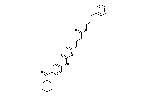 5-keto-5-[[4-(piperidine-1-carbonyl)phenyl]thiocarbamoylamino]valeric Acid 3-phenylpropyl Ester