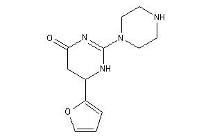 Image of 6-(2-furyl)-2-piperazino-5,6-dihydro-1H-pyrimidin-4-one