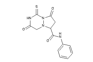 3,8-diketo-N-phenyl-1-thioxo-6,7-dihydro-4H-pyrazolo[1,2-a][1,2,4]triazine-6-carboxamide