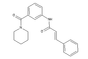 3-phenyl-N-[3-(piperidine-1-carbonyl)phenyl]acrylamide