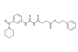 Image of 4-keto-4-[[3-(piperidine-1-carbonyl)phenyl]thiocarbamoylamino]butyric Acid Phenethyl Ester