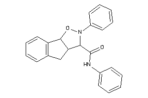 N,2-diphenyl-3,3a,4,8b-tetrahydroindeno[2,1-d]isoxazole-3-carboxamide