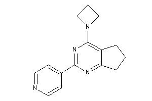 Image of 4-(azetidin-1-yl)-2-(4-pyridyl)-6,7-dihydro-5H-cyclopenta[d]pyrimidine