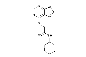 N-cyclohexyl-2-(thieno[2,3-d]pyrimidin-4-ylthio)acetamide