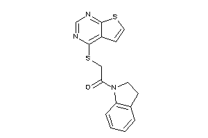 1-indolin-1-yl-2-(thieno[2,3-d]pyrimidin-4-ylthio)ethanone