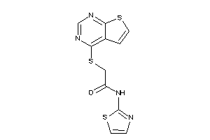 N-thiazol-2-yl-2-(thieno[2,3-d]pyrimidin-4-ylthio)acetamide