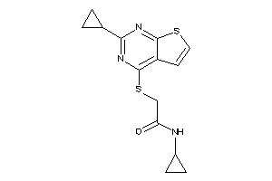 N-cyclopropyl-2-[(2-cyclopropylthieno[2,3-d]pyrimidin-4-yl)thio]acetamide