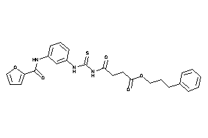 4-[[3-(2-furoylamino)phenyl]thiocarbamoylamino]-4-keto-butyric Acid 3-phenylpropyl Ester
