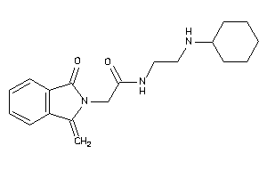 N-[2-(cyclohexylamino)ethyl]-2-(1-keto-3-methylene-isoindolin-2-yl)acetamide