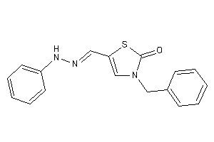 3-benzyl-5-[(phenylhydrazono)methyl]-4-thiazolin-2-one