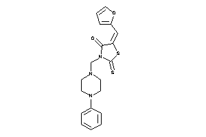 5-(2-furfurylidene)-3-[(4-phenylpiperazino)methyl]-2-thioxo-thiazolidin-4-one