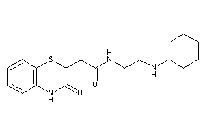 N-[2-(cyclohexylamino)ethyl]-2-(3-keto-4H-1,4-benzothiazin-2-yl)acetamide