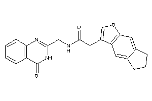 2-(6,7-dihydro-5H-cyclopenta[f]benzofuran-3-yl)-N-[(4-keto-3H-quinazolin-2-yl)methyl]acetamide