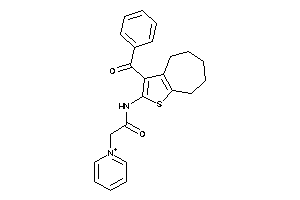 N-(3-benzoyl-5,6,7,8-tetrahydro-4H-cyclohepta[b]thiophen-2-yl)-2-pyridin-1-ium-1-yl-acetamide