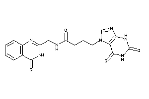 4-(2,6-diketo-3H-purin-7-yl)-N-[(4-keto-3H-quinazolin-2-yl)methyl]butyramide