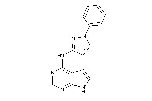 (1-phenylpyrazol-3-yl)-(7H-pyrrolo[2,3-d]pyrimidin-4-yl)amine