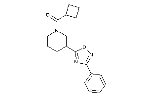 Cyclobutyl-[3-(3-phenyl-1,2,4-oxadiazol-5-yl)piperidino]methanone