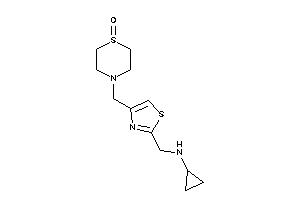 Cyclopropyl-[[4-[(1-keto-1,4-thiazinan-4-yl)methyl]thiazol-2-yl]methyl]amine