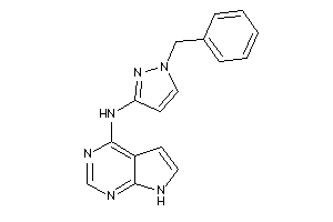 (1-benzylpyrazol-3-yl)-(7H-pyrrolo[2,3-d]pyrimidin-4-yl)amine