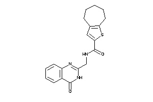 N-[(4-keto-3H-quinazolin-2-yl)methyl]-5,6,7,8-tetrahydro-4H-cyclohepta[b]thiophene-2-carboxamide