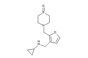 Image of Cyclopropyl-[[2-[(1-keto-1,4-thiazinan-4-yl)methyl]-3-furyl]methyl]amine