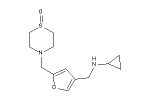 Image of Cyclopropyl-[[5-[(1-keto-1,4-thiazinan-4-yl)methyl]-3-furyl]methyl]amine