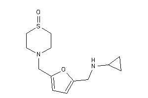Image of Cyclopropyl-[[5-[(1-keto-1,4-thiazinan-4-yl)methyl]-2-furyl]methyl]amine